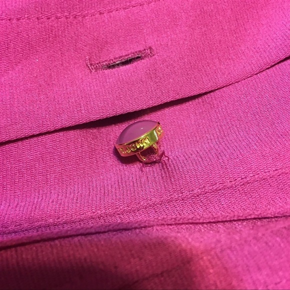 ST. JOHN 92% SILK FUSHIA BLOUSE IN EXCELLENT CONDITION FIGURE FLATTERING SIZE 12 - Picture 7 of 8